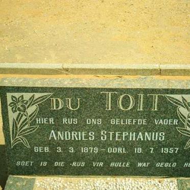 TOIT Andries Stephanus, du 1879-1957