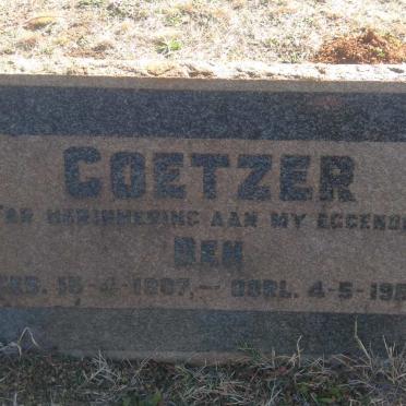 COETZER Ben 1907-1957