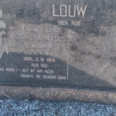 LOUW Jacobus Arnoldus Benjamin 1896-1959