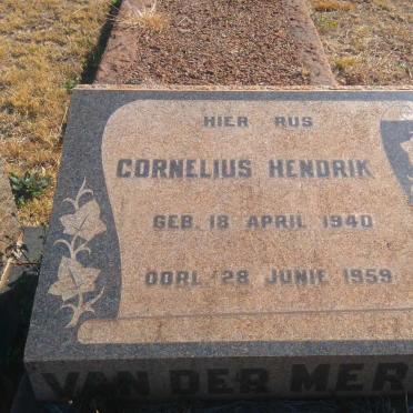 MERWE Cornelius Hendrik, van der 1940-1959