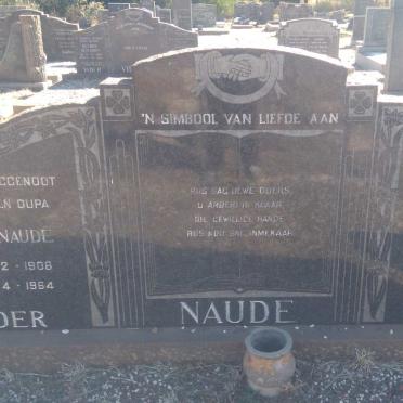 NAUDE David B. 1908-1964 &amp; Anna Elizabeth Sophia 1918-1971