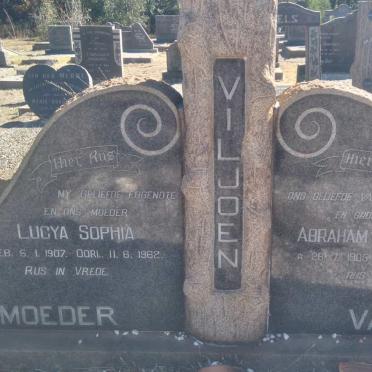 VILJOEN Abraham Paulus 1905-1977 &amp; Lucya Sophia 1907-1962
