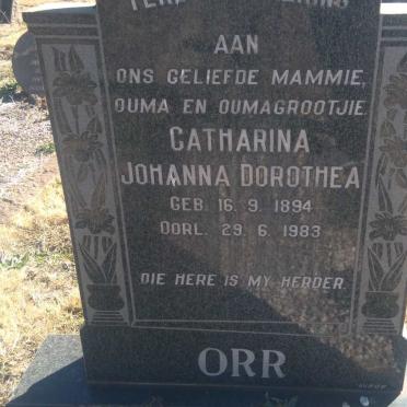 ORR Catharina Johanna Dorothea 1894-1983