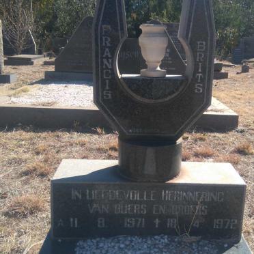 BRITS Francis 1971-1972