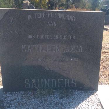 SAUNDERS Kathleen Lucia 1929-1965