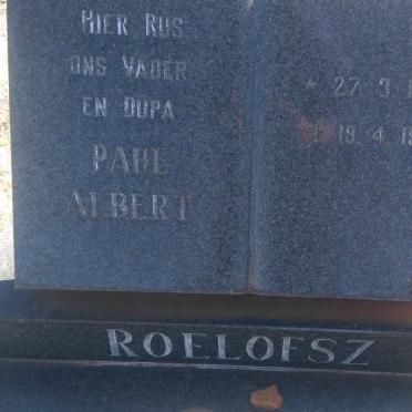 ROELOFSZ Paul Albert 1912-1996