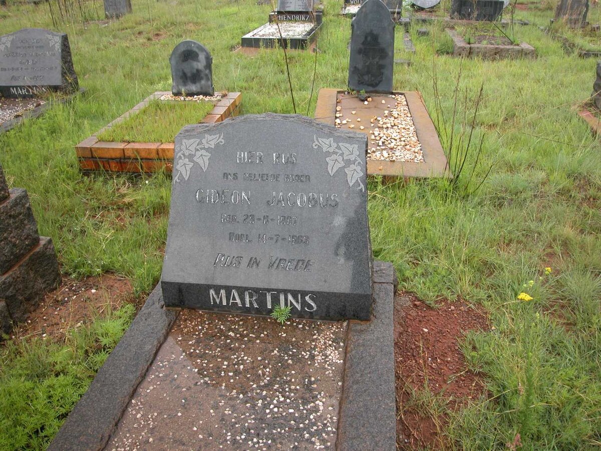 MARTINS Gideon Jacobus 1907-1963
