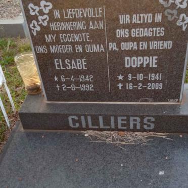 CILLIERS Doppie 1941-2009 &amp; Elsabé 1942-1992