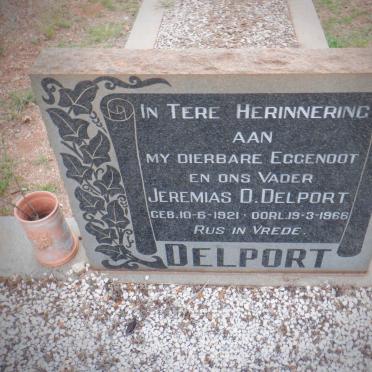 DELPORT Jeremias D. 1921-1966