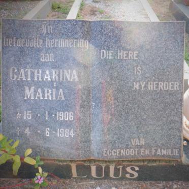 LUUS Catharina Maria 1906-1984