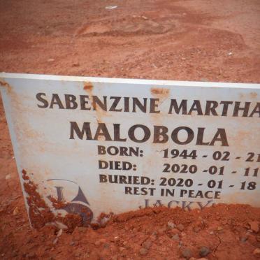 MALOBOLA Sabenzine Martha 1944-2020