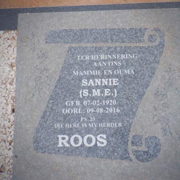 ROOS Sannie S.M.E. 1920-2016