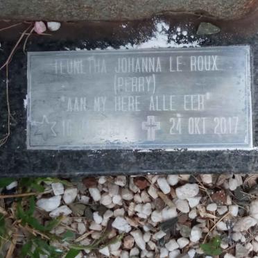 ROUX Pierre Jaco, le 1968-1997 &amp; Teunetha Johanna PERRY -2017