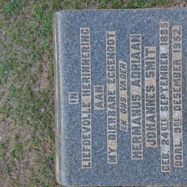 SMIT Hermanus Adriaan Johannes 1885-1952