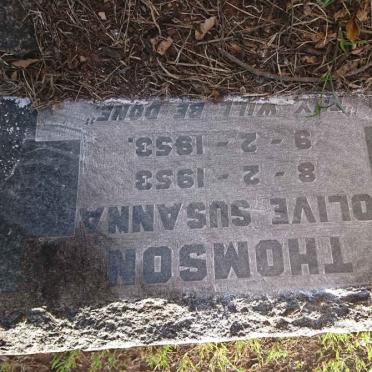 THOMPSON Olive Susanna 1953-1953