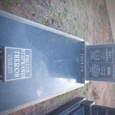 THERON Gert Albertus 1914-1986 &amp; Mabel 1918-1996 :: THERON Paulus Stephanes 1946-2015