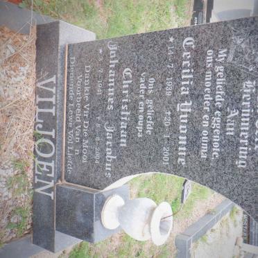 VILJOEN Christiaan Johannes Jacobus 1941-2004 Cecilia Yvonne 1939-2001