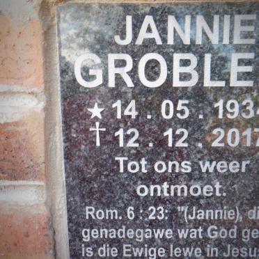 GROBLER Jannie 1934-2017