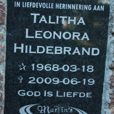 HILDEBRAND Talitha Leonora 1968-2009