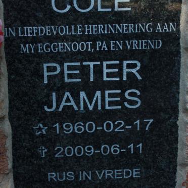 COLE Peter James 1960-2009