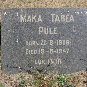 PULE Maka Tabea 1906-1947