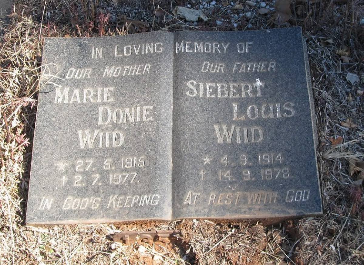 WIID Siebert Louis 1914-1978 & Marie Donie 1915-1977