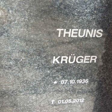 KRÜGER Theunis 1936-2012