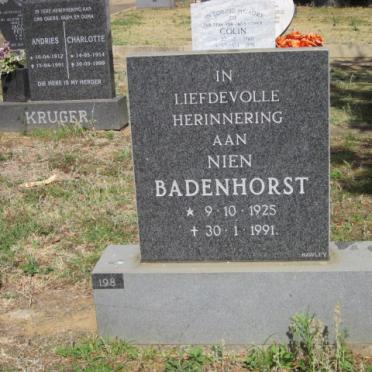 BADENHORST Nien 1925-1991