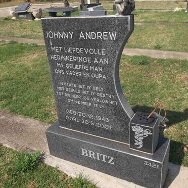 BRITZ Johnny Andrew 1943-2001