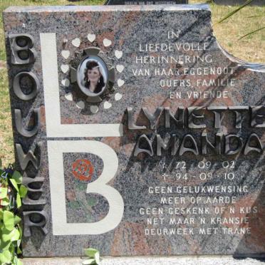 BOUWER Lynette Amanda 1972-1994
