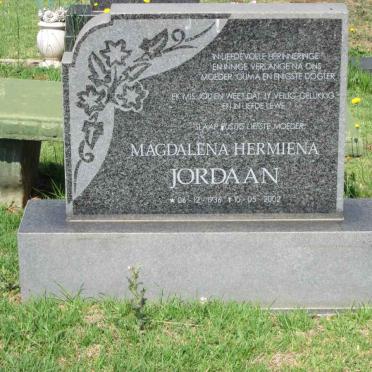 JORDAAN Magdalena Hermiena 1936-2002