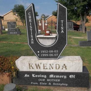 KWENDA Christinah 1952-1999