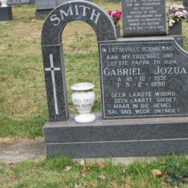 SMITH Gabriel Jozua 1931-1990