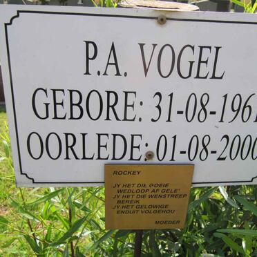 VOGEL P.A. 1961-2000