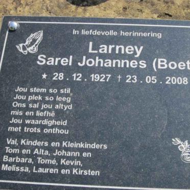 LARNEY Sarel Johannes 1927-2008