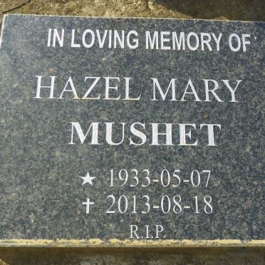 MUSHET Hazel Mary 1933-2013