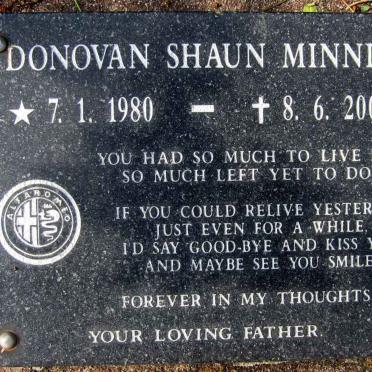 MINNIE Donovan Shaun 1980-2001