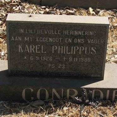 CONRADIE Karel Philippus 1926-1988
