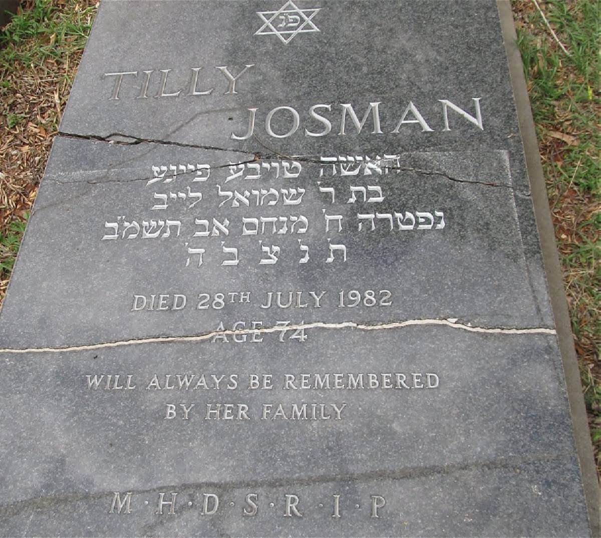 JOSMAN Tilly -1982