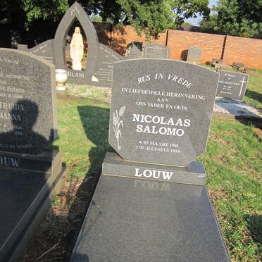 LOUW Nicolaas Salomo 1901-1999