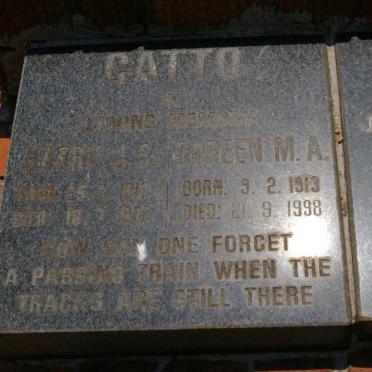 CATTO Harry J.S. 1913-1997 &amp; Doreen M.A. 1913-1998