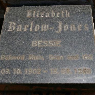 JONES Elizabeth, BARLOW 1902-1998