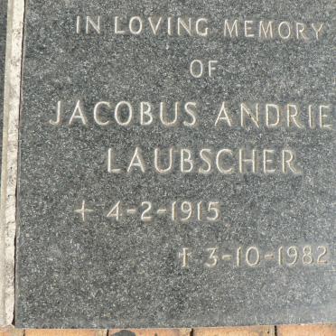 LAUBSCHER Jacobus Andries 1915-1982