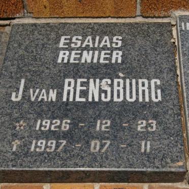 RENSBURG Esaias Renier, J. van 1926-1997