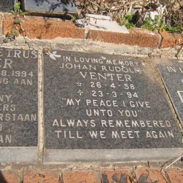VENTER Johan Rudolph 1958-1994