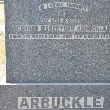 ARBUCKLE George Robertson 1889-1949