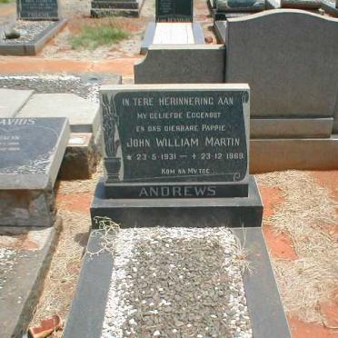 ANDREWS John William Martin 1931-1969