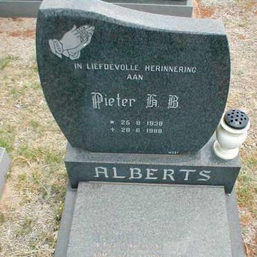 ALBERTS Pieter H.B. 1938-1988