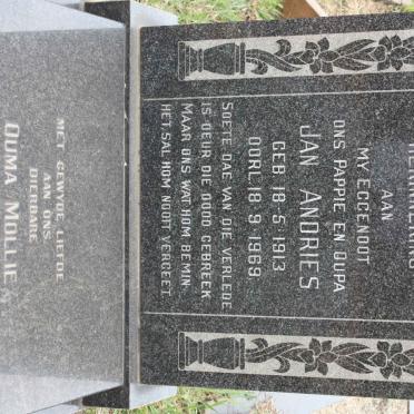ALBERTS Jan Andries 1913-1969 &amp; Mollie 1910-1998