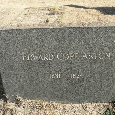 ASTON Edward, COPE 1881-1934